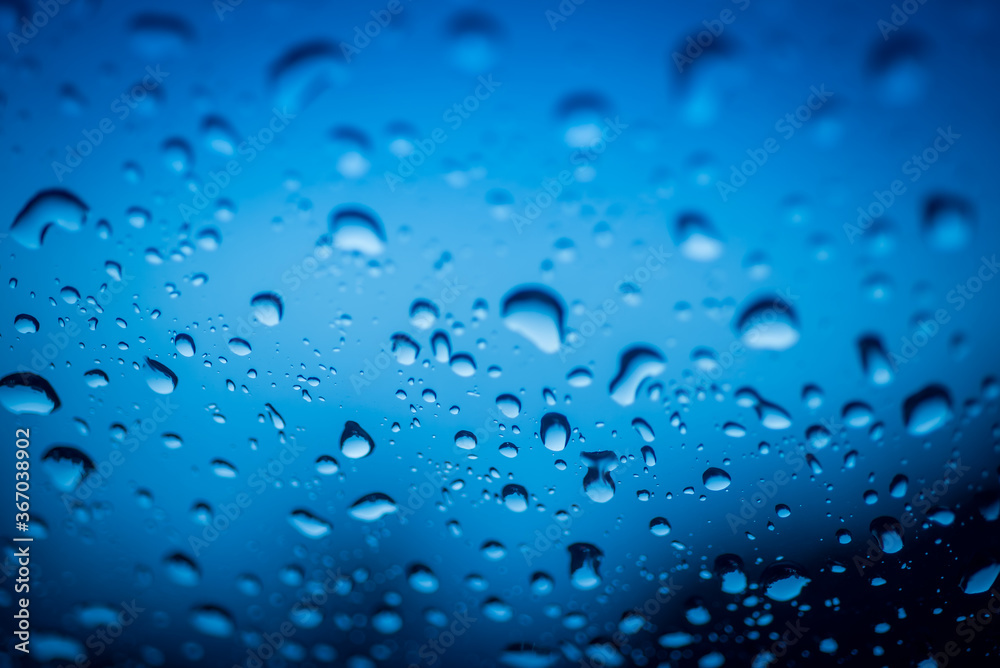 water drops on glass water drops on glass