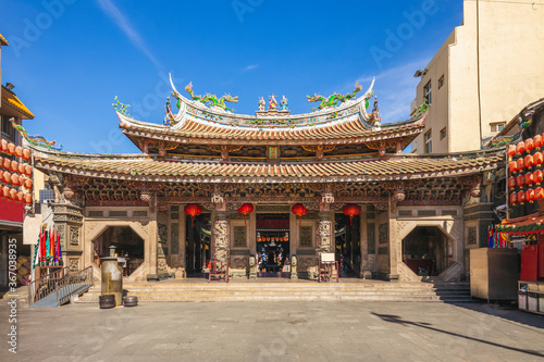 Lugang Mazu Temple in Lugang township, changhua, taiwan. The translation of the Chinese text is Lugang Mazu Temple.