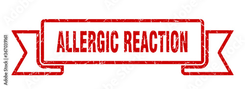 allergic reaction grunge vintage retro band. allergic reaction ribbon