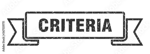 criteria grunge vintage retro band. criteria ribbon