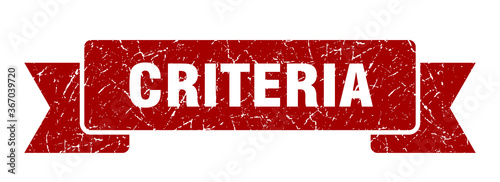 criteria grunge vintage retro band. criteria ribbon