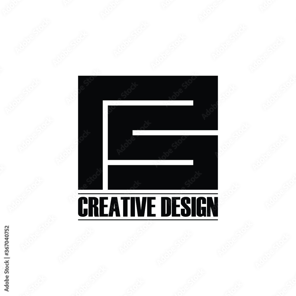 Letter PS simple monogram logo design vector Letter PS simple monogram logo design vector