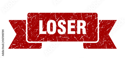 loser grunge vintage retro band. loser ribbon