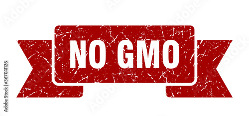 no gmo grunge vintage retro band. no gmo ribbon