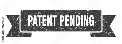 patent pending grunge vintage retro band. patent pending ribbon