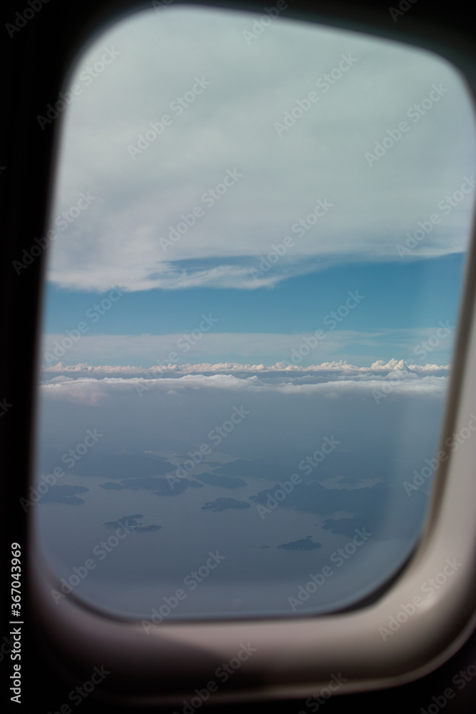 Fototapeta premium 飛行機の窓
