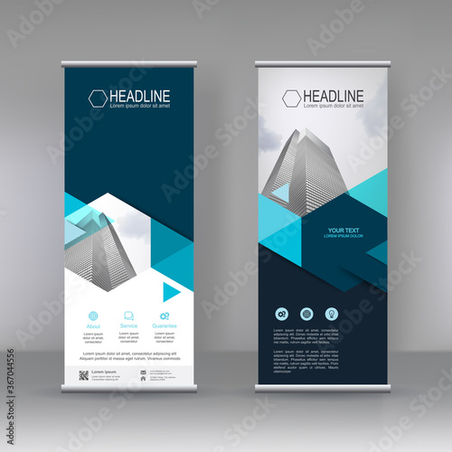 Vertical banner stand template design, infographics, Modern Flag Banner Design. Cover, Annual Report, Magazine,Poster, Corporate Presentation, Flyer, Website. vector abstract geometric background