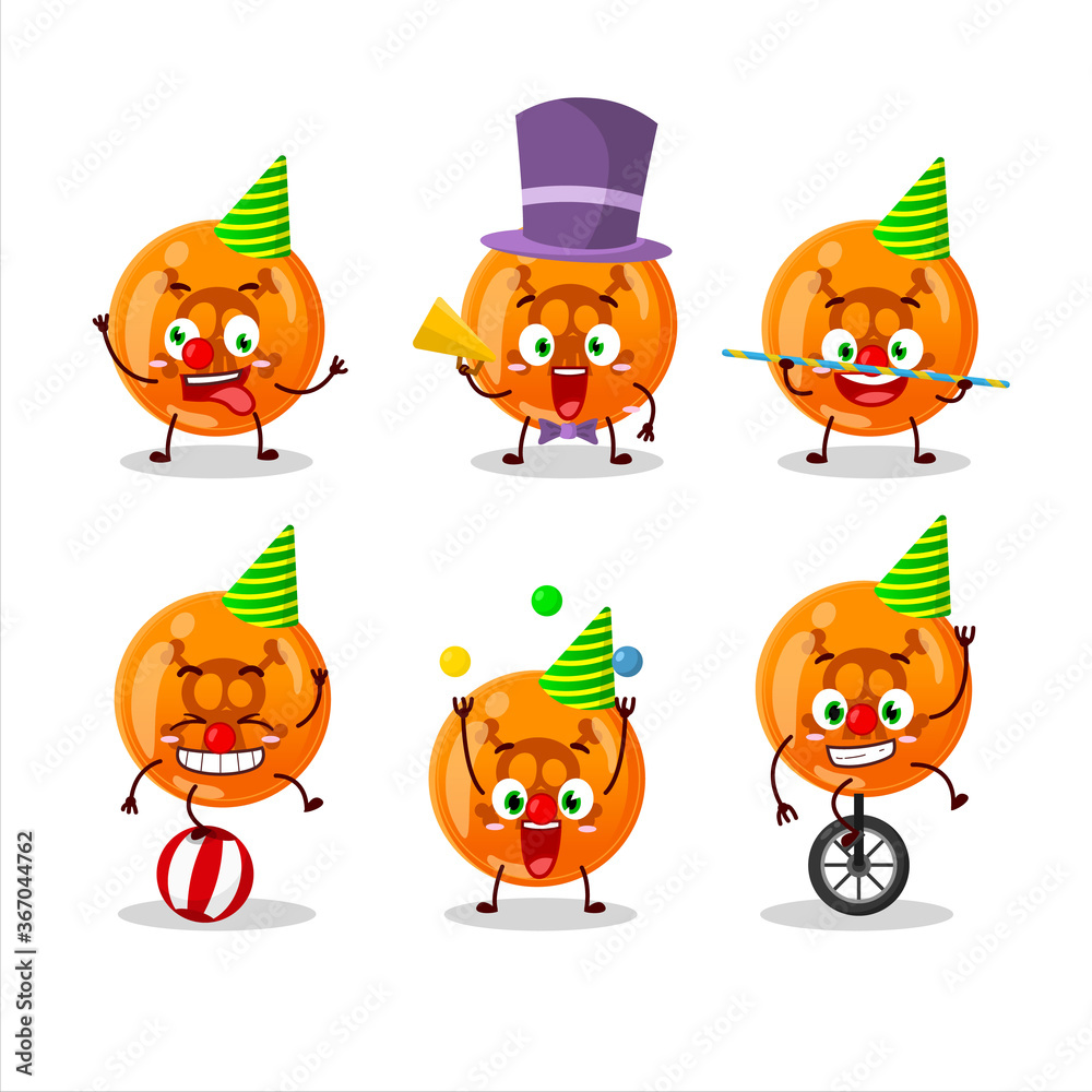 Cartoon character of halloween dangerous with various circus shows Cartoon character of halloween dangerous with various circus shows