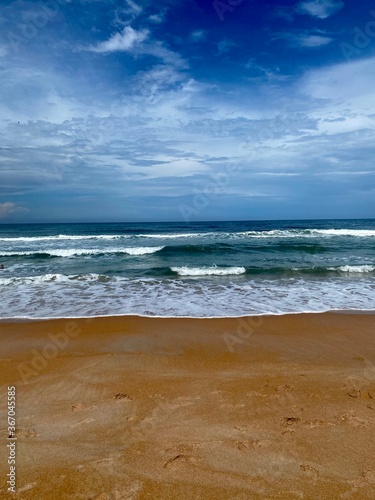 waves on the beach