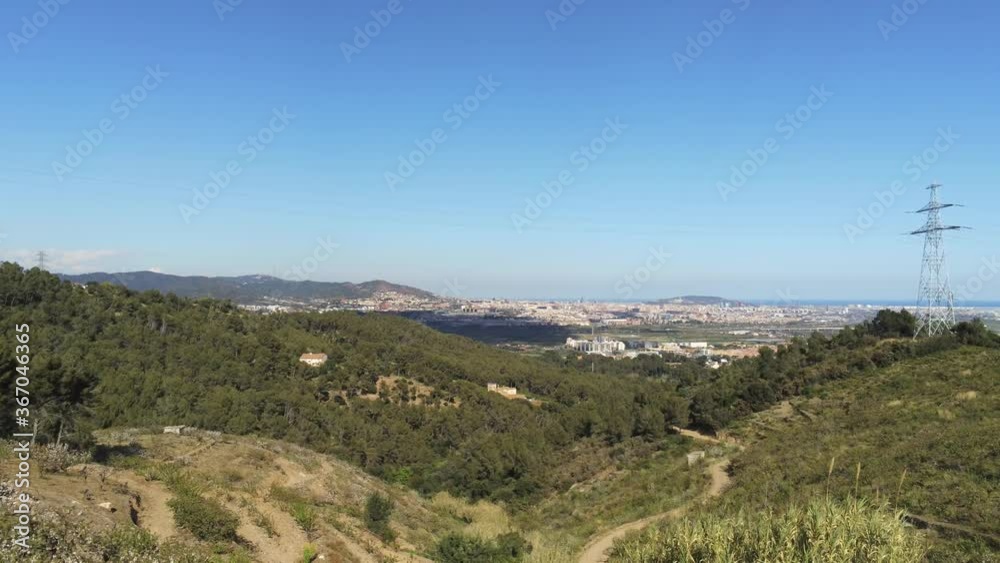 Aerial view in landscape with beautiful fields. Drone Footage Aerial view in landscape with beautiful fields. Drone Footage