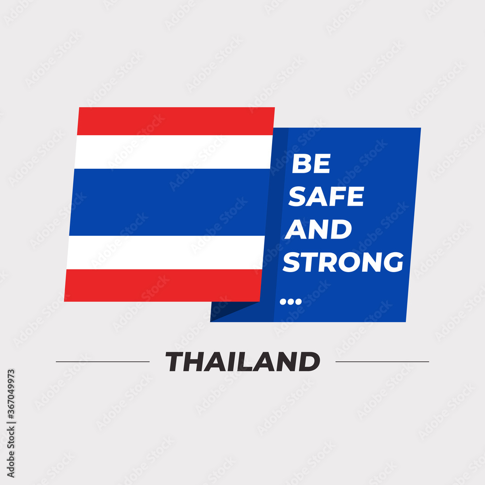 National flag icon with encouraging message isolated on light grey background : Vector Illustration National flag icon with encouraging message isolated on light grey background : Vector Illustration