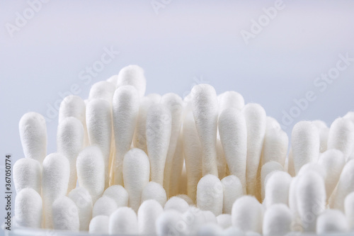 Simple background of wooden stick cotton swab daily necessities