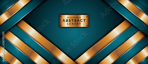 Abstract modern luxury blue textured with overlap layers background