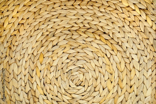 background of braided straws wrapped in rings