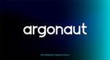 Argonaut, an abstract technology science alphabet lowercase font. digital space typography vector illustration design