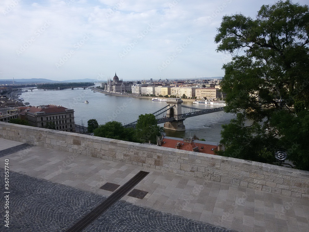 View of the beautiful city Budapest Hungary