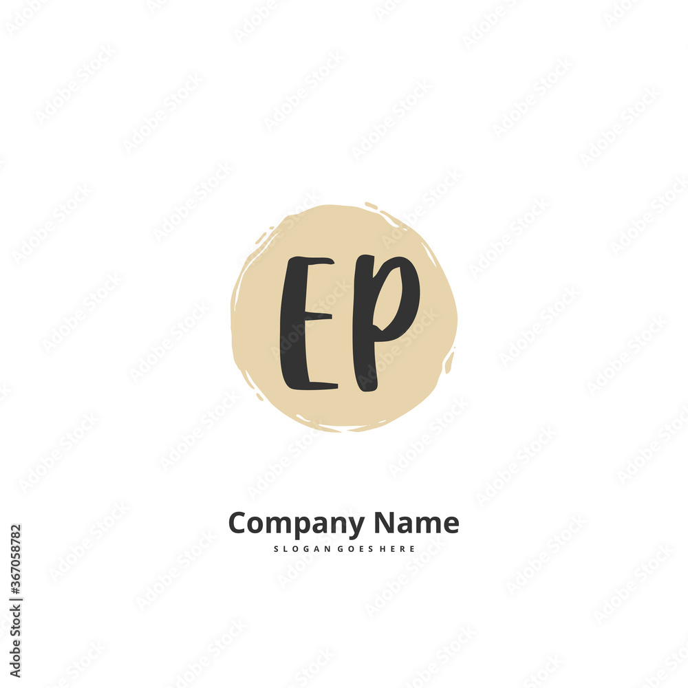 E P EP Initial handwriting and signature logo design with circle. Beautiful design handwritten logo for fashion, team, wedding, luxury logo. E P EP Initial handwriting and signature logo design with circle. Beautiful design handwritten logo for fashion, team, wedding, luxury logo.