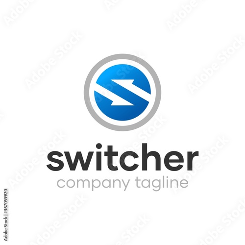 S Switcher Arrow Logo Idea