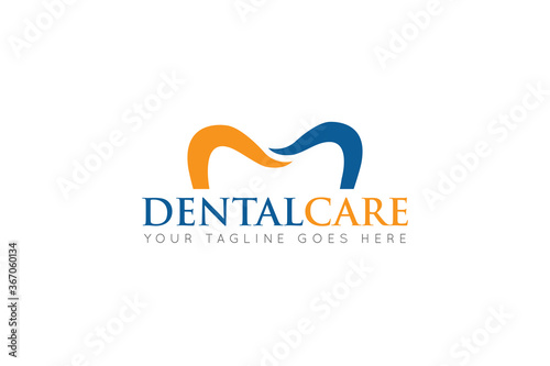 dental care logo and icon vector illustration