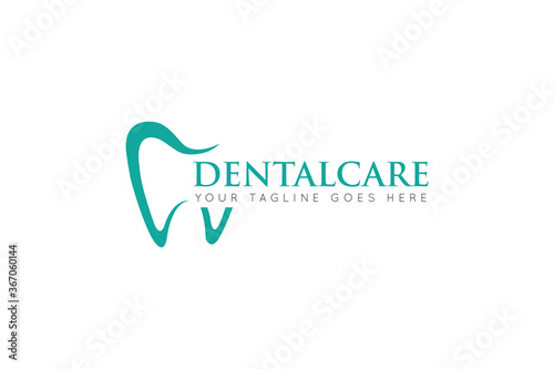dental care logo and icon vector illustration