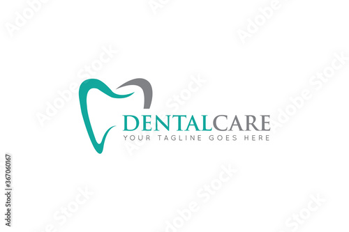 dental care logo and icon vector illustration