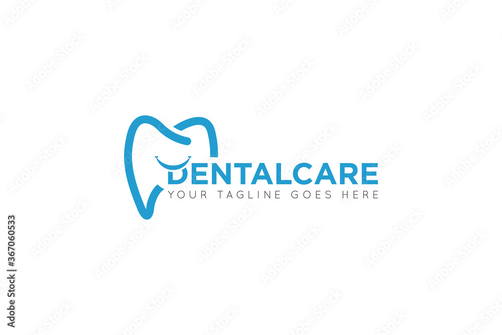dental care logo and icon vector illustration