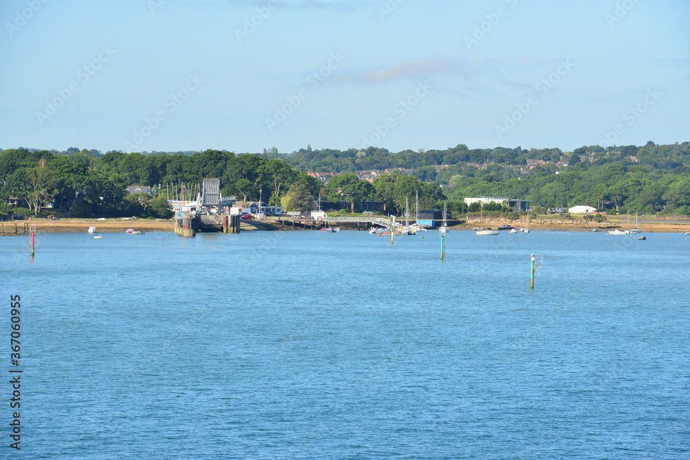 Approach to the Ferry dock at the Isle of Wight.