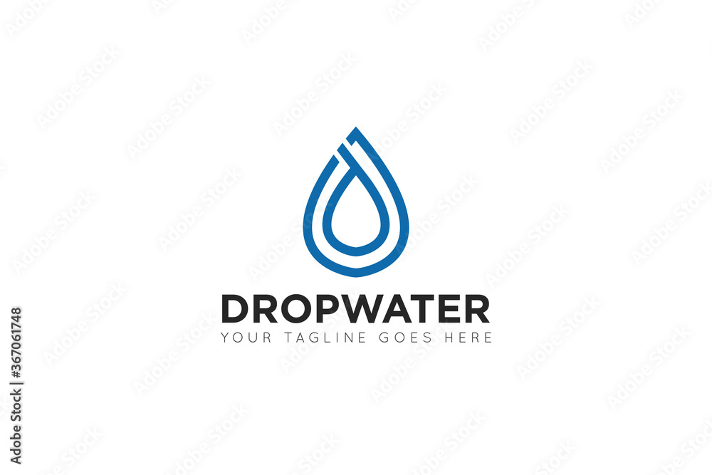 modern drop water logo and icon vector illustration modern drop water logo and icon vector illustration