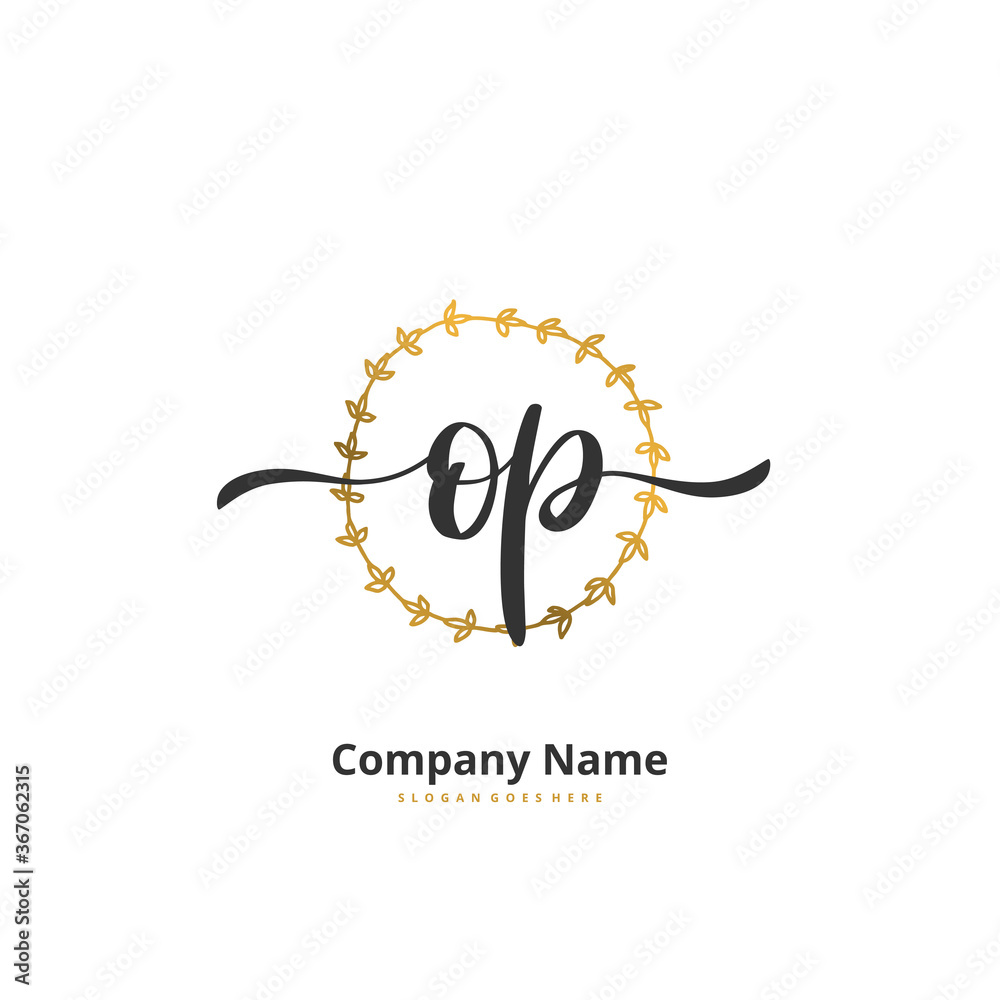 O P OP Initial handwriting and signature logo design with circle. Beautiful design handwritten logo for fashion, team, wedding, luxury logo. O P OP Initial handwriting and signature logo design with circle. Beautiful design handwritten logo for fashion, team, wedding, luxury logo.