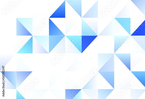 Light vector template with crystals, triangles.