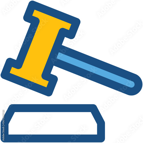 Gavel Vector Icon
