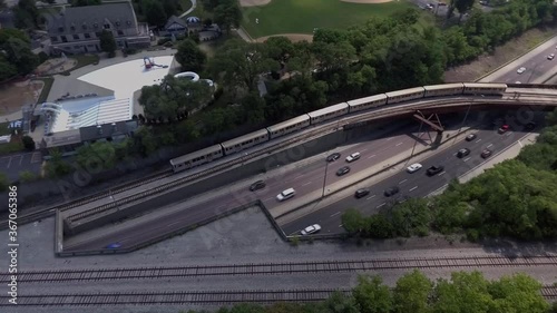 Chicago Expressway by CTA Train 02 photo