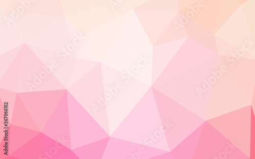 Light Purple, Pink vector shining triangular cover. Geometric illustration in Origami style with gradient. A new texture for your web site.