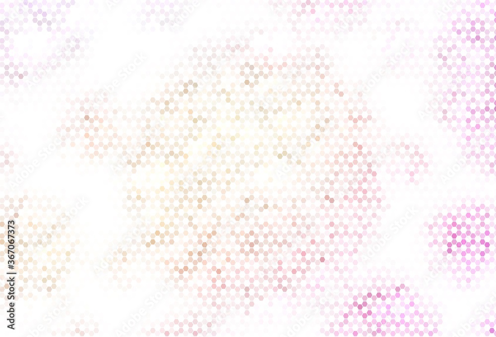 Light Green vector layout with hexagonal shapes. Light Green vector layout with hexagonal shapes.