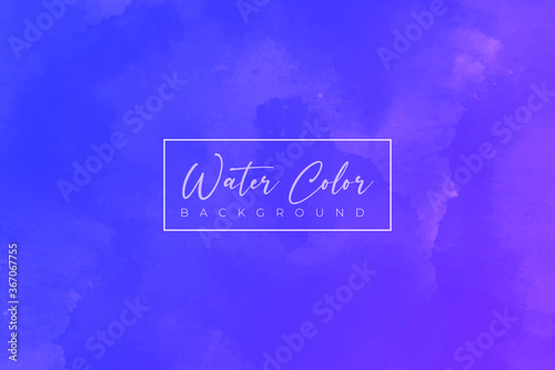 Abstract watercolor vector banner background, blue-purple color watercolor vector splash background eps file, cloudy effect watercolor banner, modern watercolor splash template, 