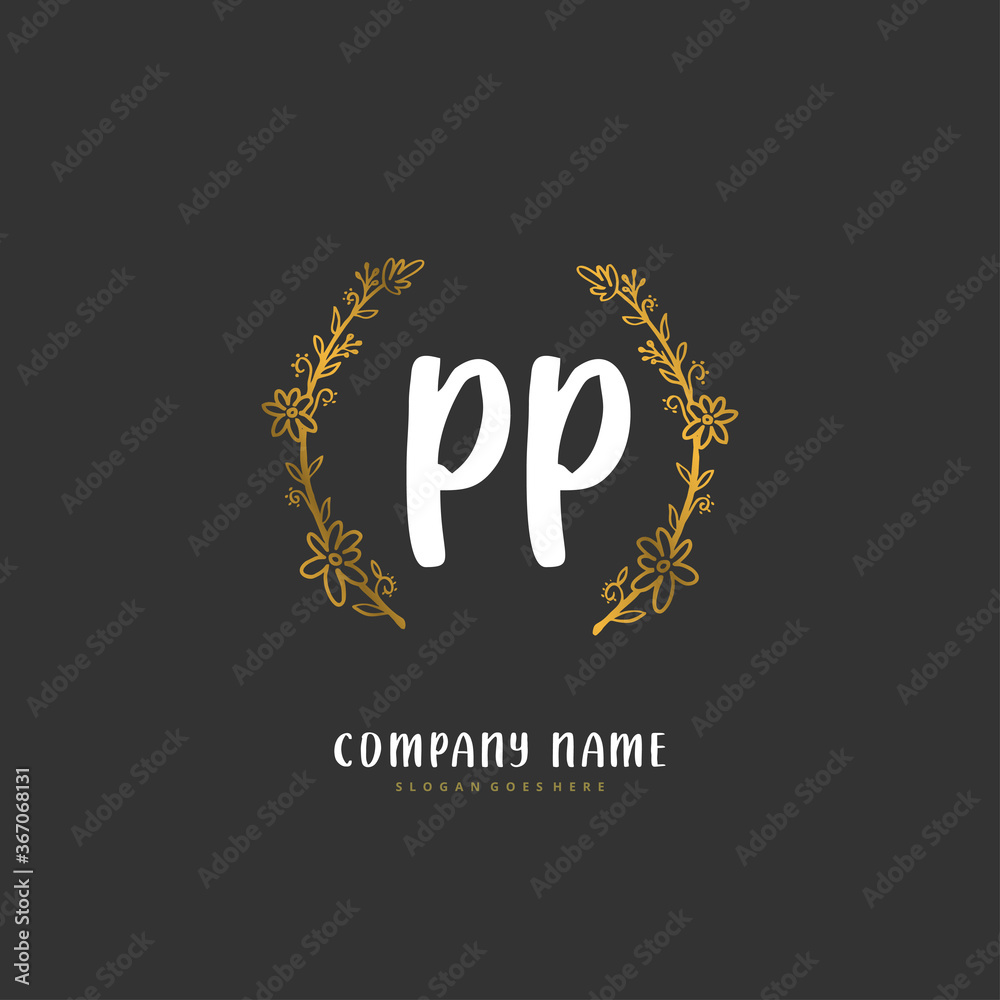 P PP Initial handwriting and signature logo design with circle. Beautiful design handwritten logo for fashion, team, wedding, luxury logo. P PP Initial handwriting and signature logo design with circle. Beautiful design handwritten logo for fashion, team, wedding, luxury logo.