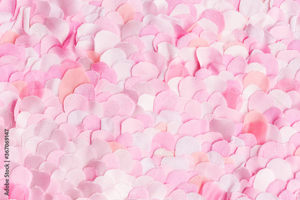 Spring light pink textile petals pattern