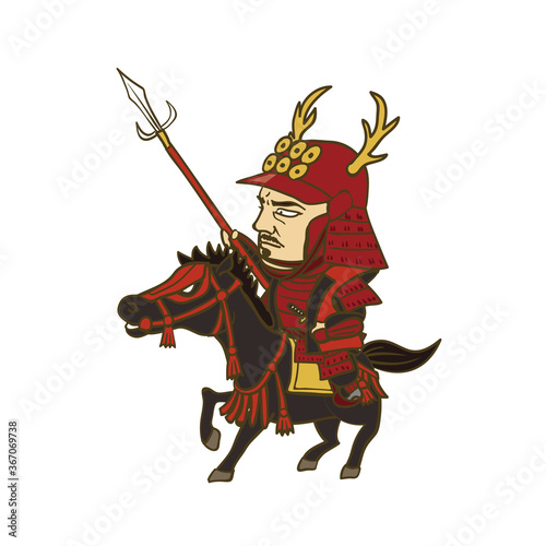 日本の戦国武将 イラスト 真田幸村 Stock Vector Adobe Stock 日本の戦国武将 イラスト 真田幸村 Stock Vector Adobe Stock