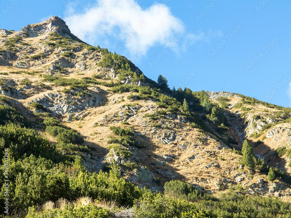 Obraz premium Beautiful authentic rocky landscape of the Pyrenees. Bansko, Bulgaria.