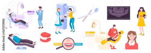 Dentistry Flat Icon Set