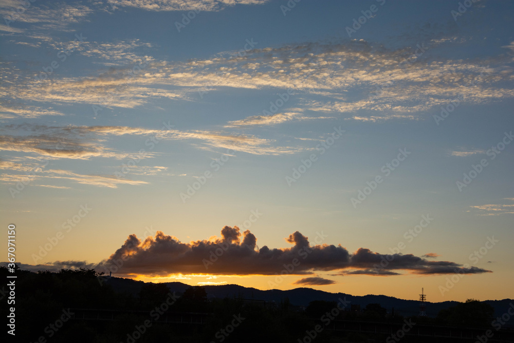 Obraz premium 美しい夕暮れの雲 