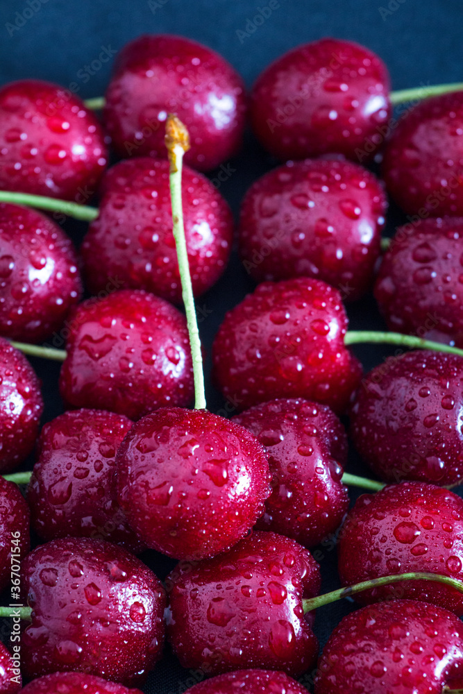 Fresh red cherries Fresh red cherries