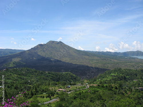 Batur Volcano and Lake, Lesser Sunda Islands, Indonesia. 