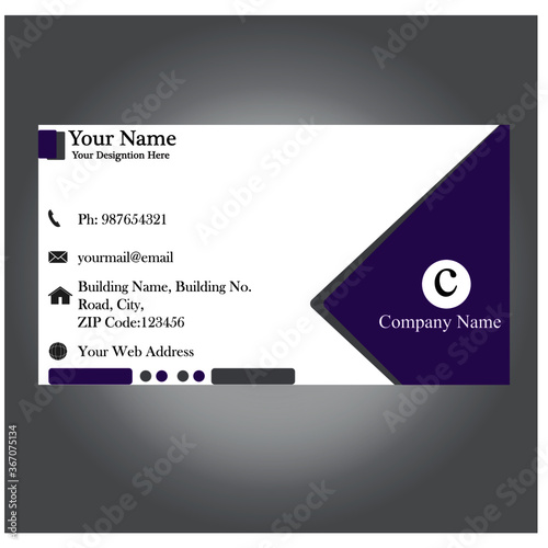 Professional Business card Design Template Vector
