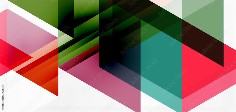 Geometric abstract background, mosaic triangle and hexagon shapes. Trendy abstract layout template for business or technology presentation, internet poster or web brochure cover, wallpaper Geometric abstract background, mosaic triangle and hexagon shapes. Trendy abstract layout template for business or technology presentation, internet poster or web brochure cover, wallpaper