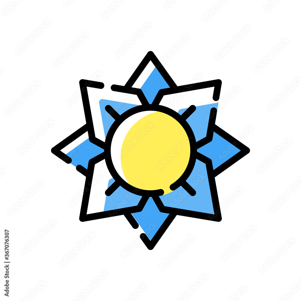 flower icon isolated on white background. vector illustration in filled line style. EPS 10 flower icon isolated on white background. vector illustration in filled line style. EPS 10