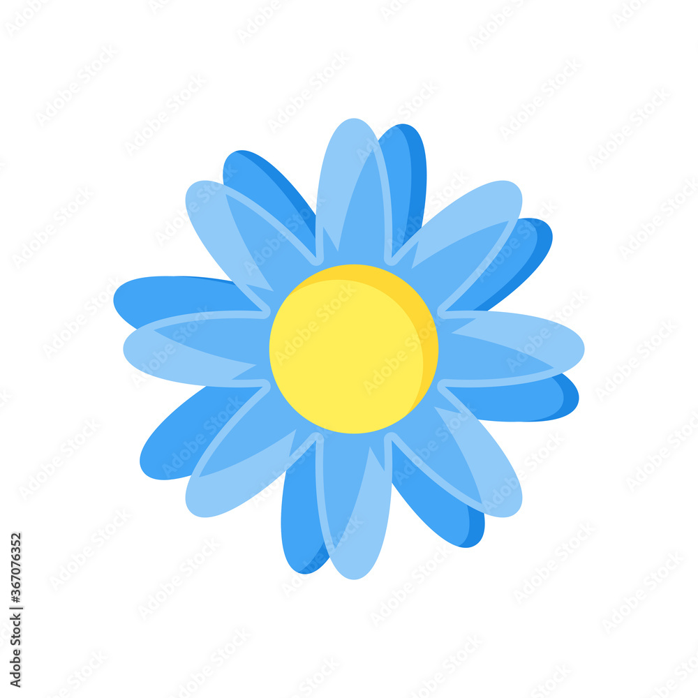 flat style icon of flower icon. vector illustration for graphic designer, website, UI isolated on white background. EPS 10