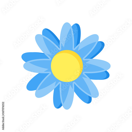 flat style icon of flower icon. vector illustration for graphic designer, website, UI isolated on white background. EPS 10