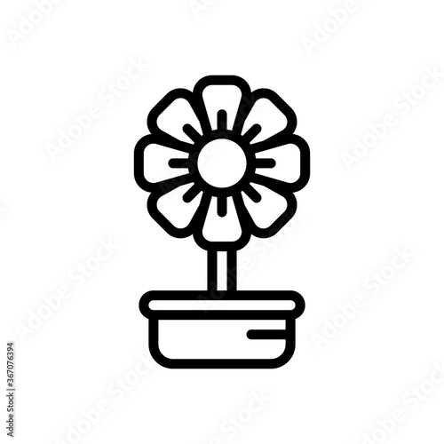 flower icon in line style. vector illustration for graphic designer, website, UI isolated on white background. EPS 10