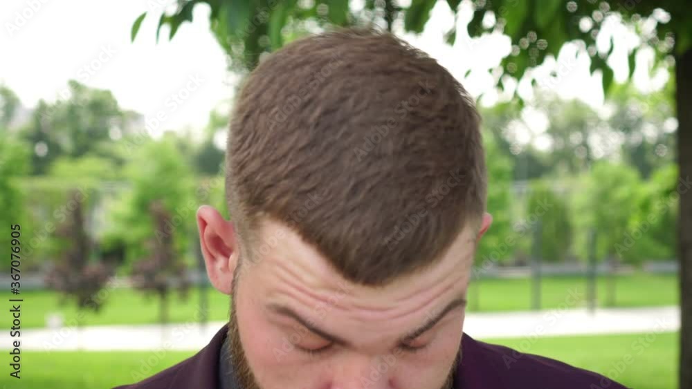 Portrait of a sad, upset, depressed male businessman or manager Portrait of a sad, upset, depressed male businessman or manager
